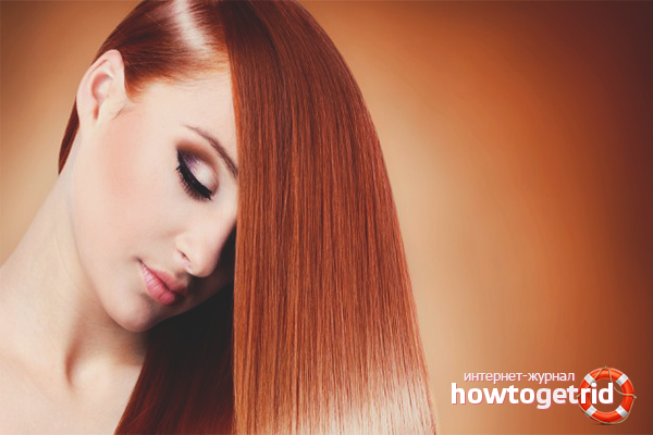 Keratin hair straightening