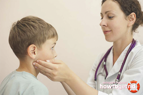 Treatment of inflamed lymph nodes in children