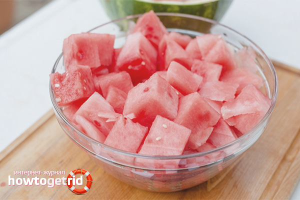 Watermelon from redness