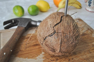 How to open a coconut
