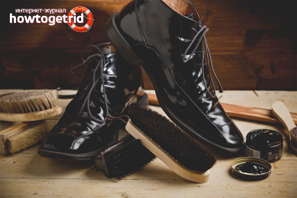 Care for patent shoes