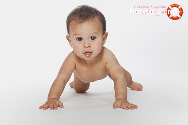 How to teach a baby to crawl