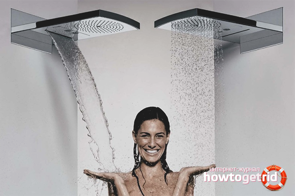 Options for using a contrast shower