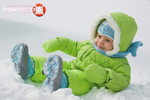 How to dress a child in winter