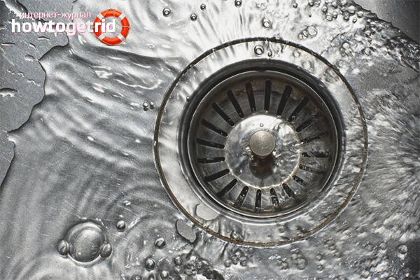 How to eliminate the smell from the sink in the kitchen