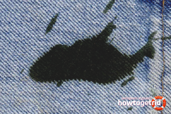 How to wash engine oil from clothes