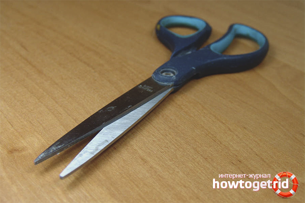 How to sharpen scissors