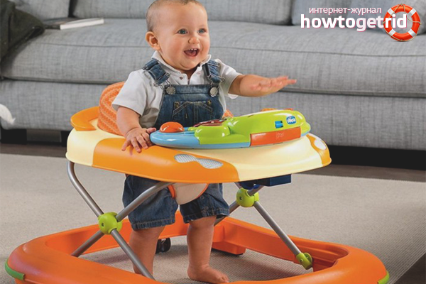 How to teach a child to walk in walkers