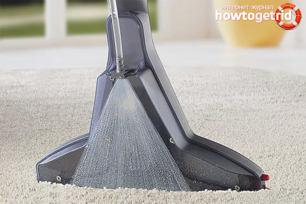 Nozzles for the washing vacuum cleaner