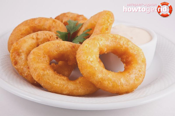 How to make squid rings in batter