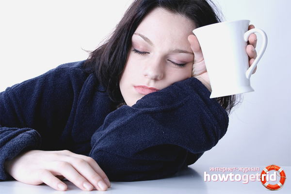 Energy drinks from drowsiness