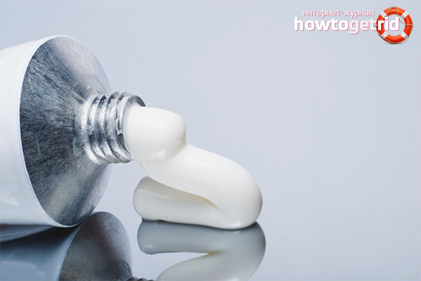 Ointments for a swollen neck