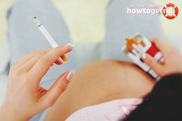 What is the danger of smoking for a pregnant woman and her fetus?