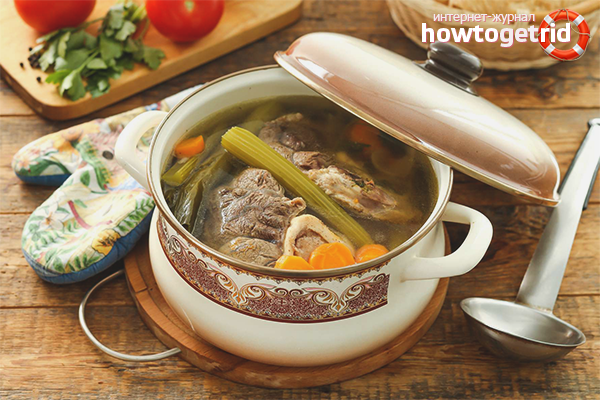 How to cook meat broth