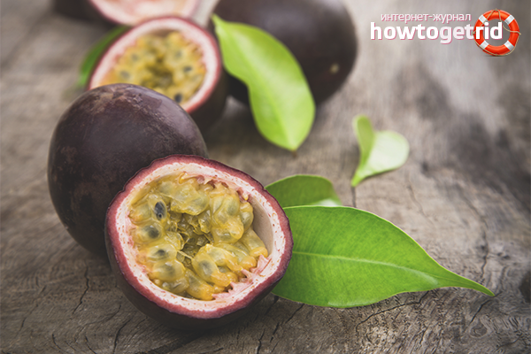 The use of passion fruit in cosmetology