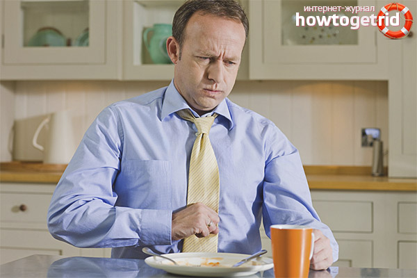 Heaviness in the stomach after eating