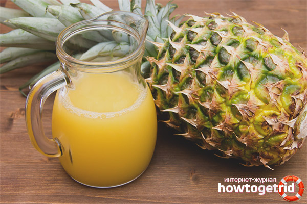 The benefits and harms of pineapple juice