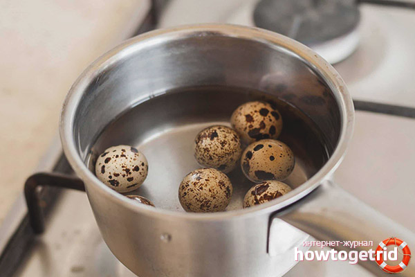 How and how much to cook quail eggs