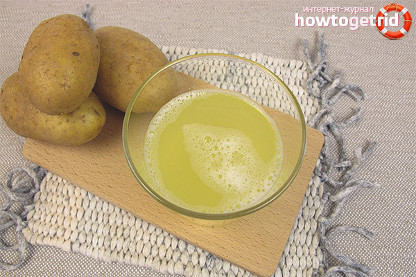 Slimming potato juice