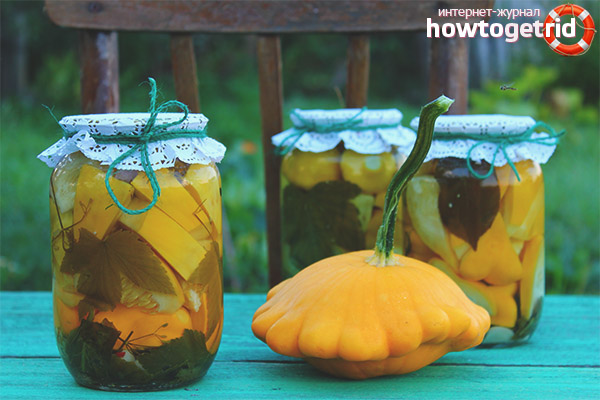 Pickled squash for the winter